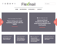 Tablet Screenshot of blog.flexmail.be